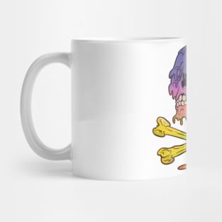 Horror Design Ice Cream Cone Melting Skull Mug